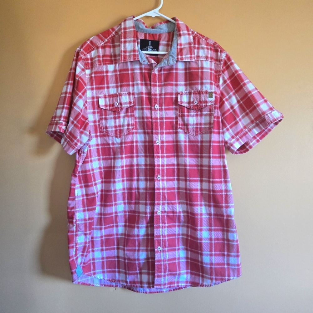 i jeans by Buffalo Plaid Button-Down PTP=23"